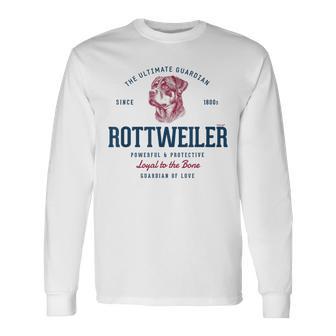 Retro-Styled Vintage Rottweiler Langarmshirts - Seseable