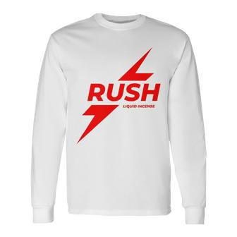 Rush Poppers Liquid Incense The Original Gay Bottom Long Sleeve T-Shirt - Seseable