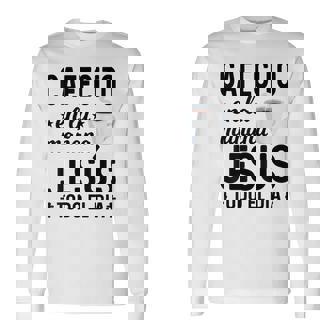 S Cristianas En Espanol Con Frases Biblicas Jesus Camiseta de manga larga - Regaloses