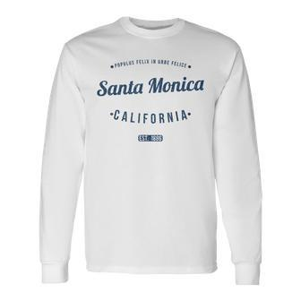Santa Monica Kalifornienintage-Souvenir Ca Santa Monica Langarmshirts - Seseable