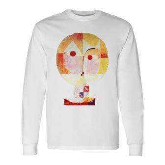 Senecio Cubism Famous Vintage Portrait 1922 Long Sleeve T-Shirt - Monsterry AU