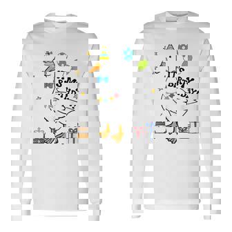 Silly Goose It's My Birthday Birthday Cake Silly Goose Retro Long Sleeve T-Shirt | Mazezy