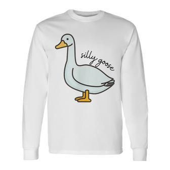 Silly Goose University Meme School Students Long Sleeve T-Shirt - Thegiftio UK