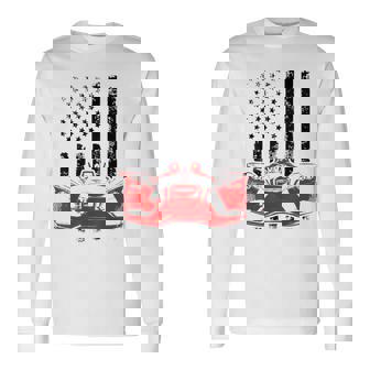 Slingshot Car American Usa Flag Patriotic Sling Shot Long Sleeve T-Shirt - Monsterry