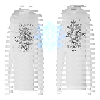 Snowflake Winter Christmas Matching Long Sleeve T-Shirt - Thegiftio