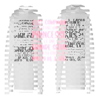 Sœur Drole Compliqué D'être Princesse Et Grande Soeur T-shirt à manches longues - Cadeauxyz