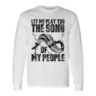 Song Of My People 2 Stroke Motocross Pipe Long Sleeve T-Shirt - Monsterry UK