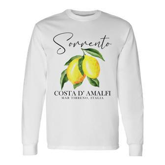 Sorrento Italia Italian Souvenir Sorrento Italy Long Sleeve T-Shirt - Seseable