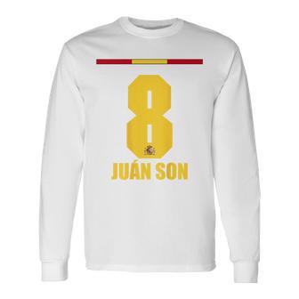 Spain Sauf Jersey Juan Son Saufnamen Langarmshirts - Seseable