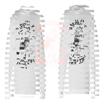 Spatchcock's Turkey Farm Vintage Distressed Thanksgiving Long Sleeve T-Shirt - Monsterry