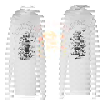 Out Of Spoons Chronic Pain Disability Awareness Spoonie Dog Long Sleeve T-Shirt | Mazezy