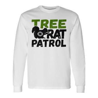 Squirrel Hunting Tree Rat Patrol Target Squirrel Hunter Long Sleeve T-Shirt - Monsterry CA