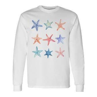 Starfish Collecting Beachcombing Lover Sea Shell Collector Long Sleeve T-Shirt - Monsterry CA