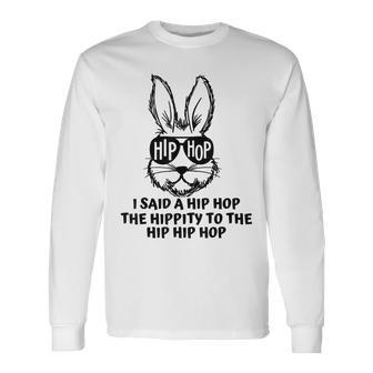 Sunglasses Bunny Hip Hop Hippity Easter & Boys Long Sleeve T-Shirt | Mazezy