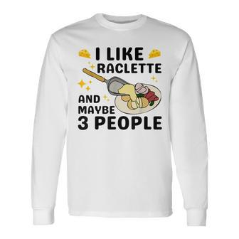 Swiss Cheese Raclette Long Sleeve T-Shirt | Mazezy