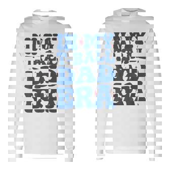 In My T-Ball Dad Era Father's Day Baseball Ball Groovy Long Sleeve T-Shirt - Thegiftio UK