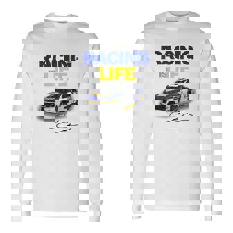T-shirt à manches longues à manches longues RACING is LIFE avec Voiture de Course, Style NASCAR - Cadeauxyz