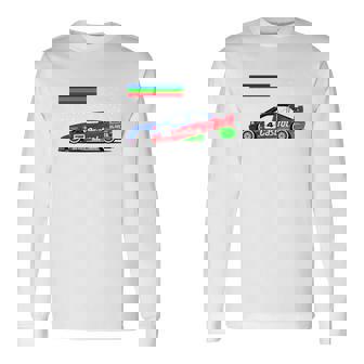 T-shirt à manches longues Voiture de Course Rouge Design Castrol pour Amateurs de Sport Automobile - Cadeauxyz