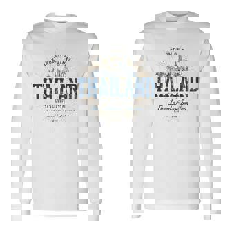 Tailandia Estilo Retrointage Tailandia Camiseta de manga larga - Regaloses