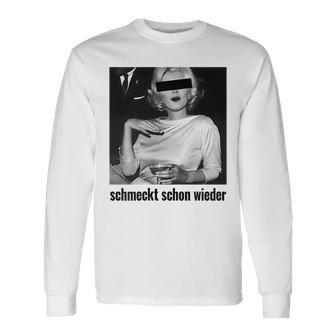 Tastes Again X Champagne Vintage Marilyn Retro Fun White Langarmshirts - Seseable