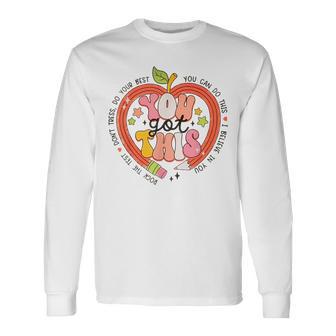 Teacher You Got This Rock The Test Last Day Of School Long Sleeve T-Shirt - Monsterry DE