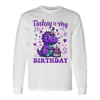 Today Is My Birthday Dinosaurier Party Dekorationen Langarmshirts - Geschenkecke