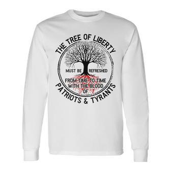 The Tree Of Liberty Must Be Refreshed Light Long Sleeve T-Shirt - Monsterry CA