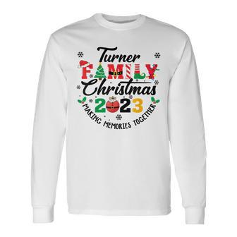 Turner Family Name Christmas Matching Surname Xmas Long Sleeve T-Shirt - Seseable