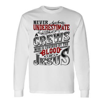 Underestimate Crews Family Name Long Sleeve T-Shirt - Seseable