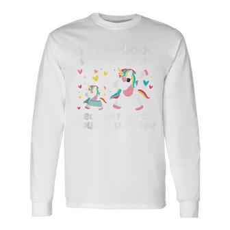 Unicorn Fatherhood Unicorns Wardrobe Fathers Day Long Sleeve T-Shirt - Monsterry AU