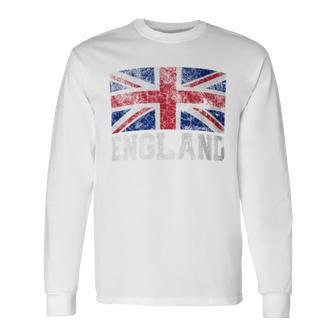 Union Jack Flag Uk England United Kingdom Roots Women Long Sleeve T-Shirt - Monsterry AU