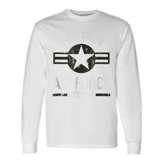 United States Retired Air Force Military Retirement Long Sleeve T-Shirt - Monsterry DE