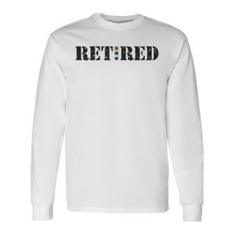 Us Coast Guard Cwo2 Retired Long Sleeve T-Shirt - Monsterry CA
