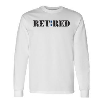 Us Coast Guard Cwo3 Retired Long Sleeve T-Shirt - Monsterry CA