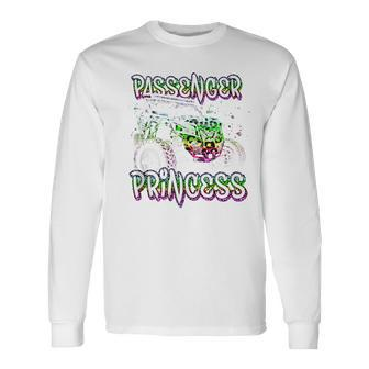 Utv Passenger-Princess Lovers Utv Sxs Riding Dirty Offroad Long Sleeve T-Shirt - Seseable