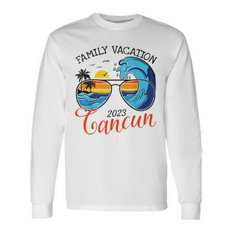 Vacay Mode Family Squad Group Family Vacation Cancun 2023 Long Sleeve T-Shirt - Seseable