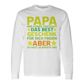 Vater Papaatertag Herrentag Tochhter Langarmshirts - Geschenkecke