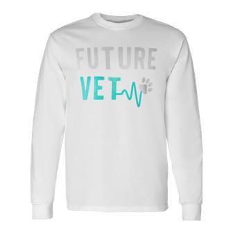 Veterinary School Future Vet Veterinarian Long Sleeve T-Shirt - Monsterry DE