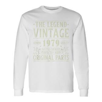 Vintage 1979 T For Retro 1979 Birthday Long Sleeve T-Shirt - Monsterry