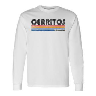 Vintage 1980S Style Cerritos California Long Sleeve T-Shirt - Monsterry CA