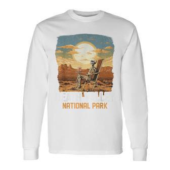 Vintage Death Valley National Park California Desert Hiking Long Sleeve T-Shirt - Monsterry UK