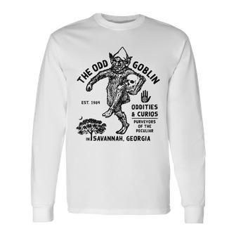 Vintage The Odd Goblin Est 1984 Oddities Savannah Georgia Long Sleeve T-Shirt - Seseable