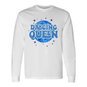 Vintage Retro Dancing Queens Bachelorette Party Matching Long Sleeve T-Shirt - Thegiftio UK