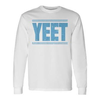 Vintage Retro Jey Uso Yeet Yeet Ww Quotes Long Sleeve T-Shirt - Monsterry