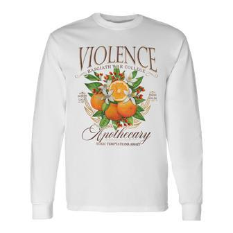 Violet Apothecary Basgiath War College Fourth Wing Bookish Long Sleeve T-Shirt - Seseable