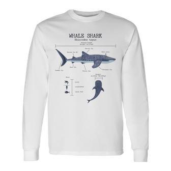 Whale Shark Anatomy Herren Damen Kinder Walhai Langarmshirts - Geschenkecke