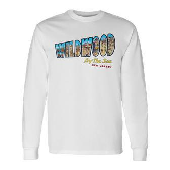 Wildwood New Jersey Nj Vintage Retro Souvenir Long Sleeve T-Shirt - Monsterry