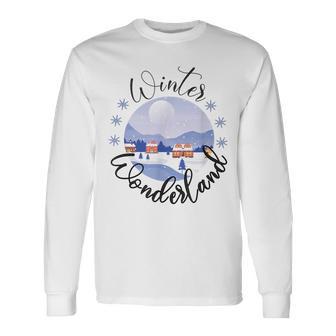 Winter Wonderland Pretty Snow Landscape Long Sleeve T-Shirt - Monsterry UK