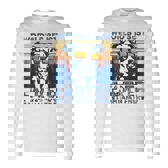 World's Best Farter I Mean Father Best Dog Dad Ever Long Sleeve T-Shirt - Seseable