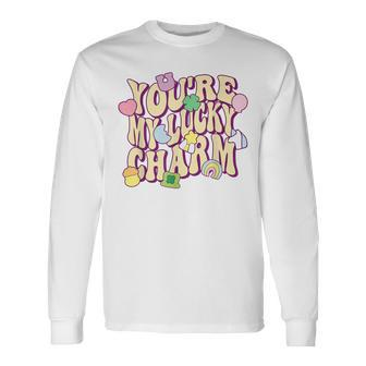 You're My Lucky Charm Feeling Lucky Vibes StPatrick' Day Long Sleeve T-Shirt | Mazezy